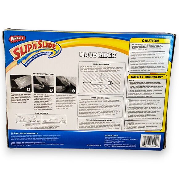 2015 Wham-O Slip 'N Slide Wave Rider 16ft Water Slide Boogie Board NEW Sealed - Picture 2 of 13